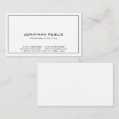 Beruflich Modernes, stilvolles Design Schlicht Visitenkarte (Vorne/Hinten)