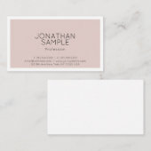 Beruflich Modernes, stilvolles Minimalistisches Sc Visitenkarte (Vorne/Hinten)