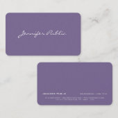 Beruflich Modernes, stilvolles Violet Pearl Luxe Visitenkarte (Vorne/Hinten)