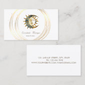 Beruflich Moon Sun Gold Circles Visitenkarte (Vorne/Hinten)