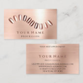 Beruflich Nails Salon Manicurist Rose Blush Visitenkarte (Vorne/Hinten)