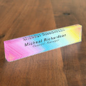 Beruflich Namensplakette (Seite)