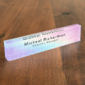 Beruflich Namensplakette (Seite)