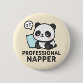 Beruflich Napper Panda Button (Vorderseite)