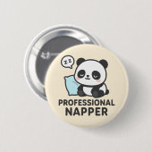 Beruflich Napper Panda Button (Vorne & Hinten)