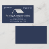 Beruflich Navy Blue Dachfirma Visitenkarte (Vorne/Hinten)