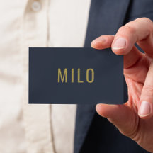 Beruflich Navy Blue Gold l Eleganury Luxus