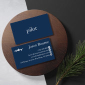 Beruflich Navy Blue Mitarbeiter Aviation Company Visitenkarte