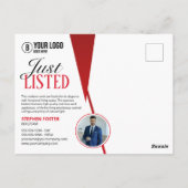 Beruflich nur gelistet Real Anwesen Agent Broker Postkarte (Rückseite)