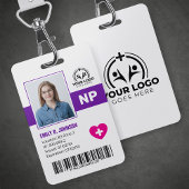 Beruflich Nurse Practitioner NP Foto & Barcode Ausweis