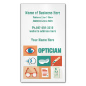 Beruflich-optischer Iconic-Entwurf Magnetische Visitenkarte (Vorderseite Vertikal)