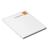Beruflich Orange White Einfach Schlicht kreativ Notizblock (angewinkelt)