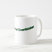 Beruflich Overthinker" Funny Coffee Tasse (VorderseiteRechts)