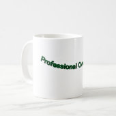 Beruflich Overthinker" Funny Coffee Tasse (Vorderseite Links)