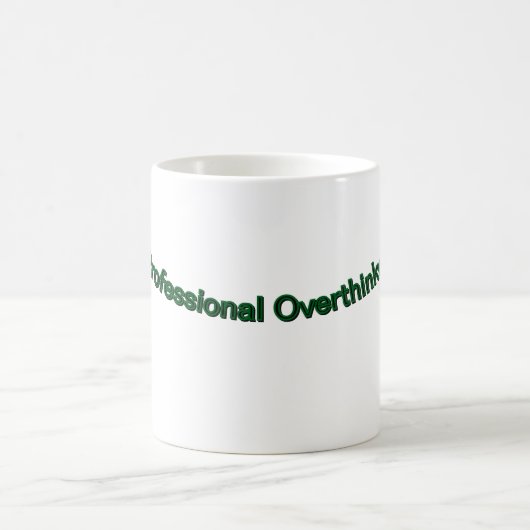 Beruflich Overthinker" Funny Coffee Tasse (Mittel)