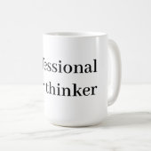 Beruflich Overthinker | Funny Quote Tasse | Gesche (VorderseiteRechts)