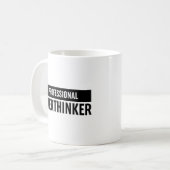 Beruflich Overthinker Kaffeetasse (Vorderseite Links)