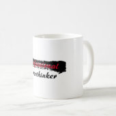 Beruflich Overthinker Kaffeetasse (VorderseiteRechts)