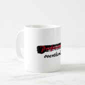 Beruflich Overthinker Kaffeetasse (Vorderseite Links)