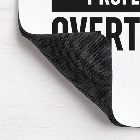 Beruflich Overthinker Mousepad (Ecke)