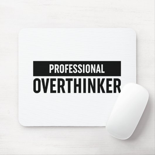 Beruflich Overthinker Mousepad (Mit Mouse)