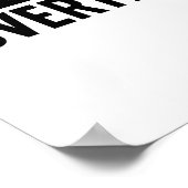 Beruflich Overthinker Poster (Ecke)