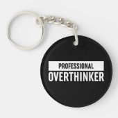 Beruflich Overthinker Schlüsselanhänger (Vorderseite)