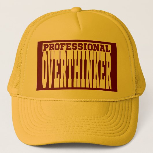 Beruflich Overthinker Truckerkappe (Vorderseite)