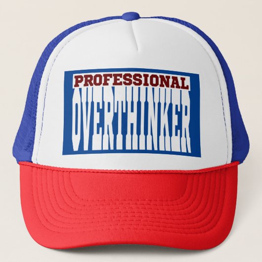 Beruflich Overthinker Truckerkappe (Vorderseite)