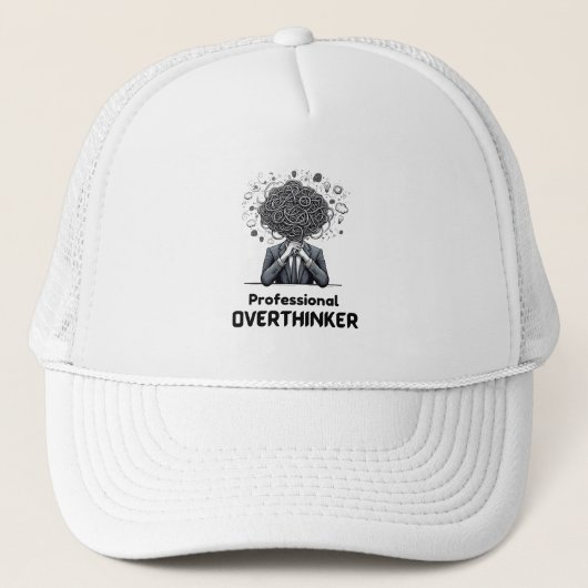 Beruflich Overthinker Truckerkappe (Vorderseite)