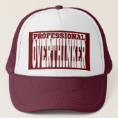 Beruflich Overthinker Truckerkappe (Vorderseite)