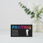 Beruflich Painter Contractor Businesscard Visitenkarte (Stehend Vorderseite)