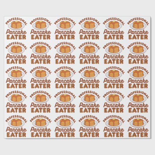 Beruflich Pancake Eater Geschenkpapier (Flach)
