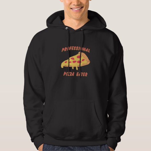 Beruflich Pizza Eater Liebe Pizza Hoodie (Vorderseite)