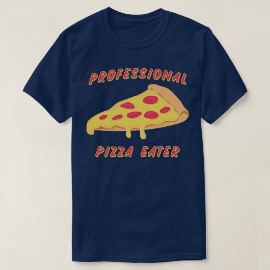 Beruflich Pizzaessen T-Shirt (Design vorne)