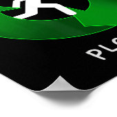 Beruflich Plogger - Jogger-Plogging-Umgebung Poster (Ecke)