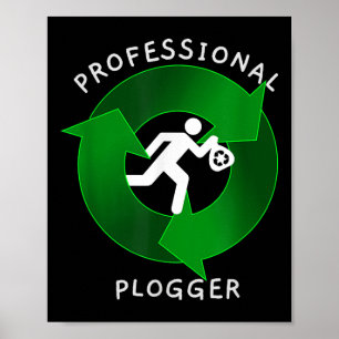 Beruflich Plogger - Jogger-Plogging-Umgebung Poster