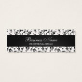 Beruflich Price Tag Salon Floral Black (Rückseite)