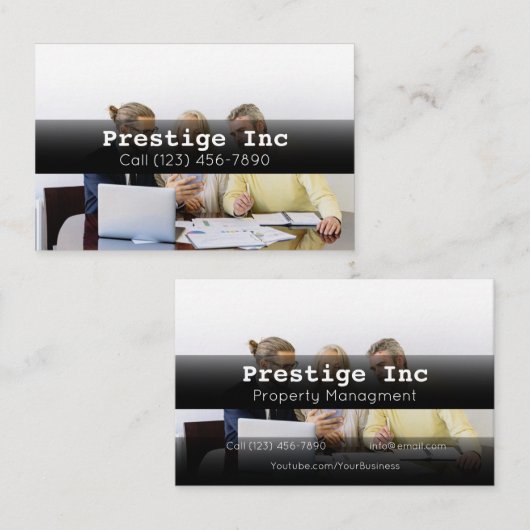 Beruflich-Property-Manager Visitenkarte (Vorne/Hinten)