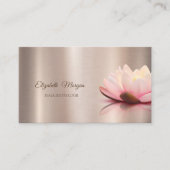 Beruflich Psychologe Therapeutin Lotus, Yoga Visitenkarte (Vorderseite)