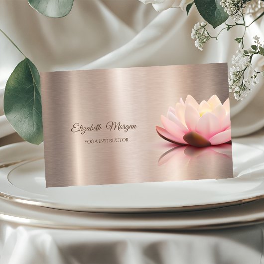 Beruflich Psychologe Therapeutin Lotus, Yoga Visitenkarte