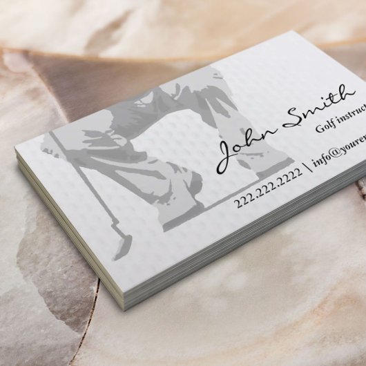 Beruflich Putt Golf Instructor Visitenkarte