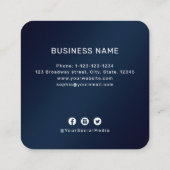 Beruflich Quadratische Visitenkarte (Rückseite)