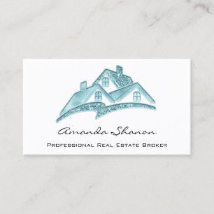 Beruflich Real Anwesen Agent Broker Custom Green Visitenkarte