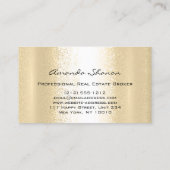 Beruflich Real Anwesen Agent Broker Gold House Visitenkarte (Rückseite)