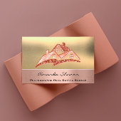 Beruflich Real Anwesen Agent Broker Rose Gold Visitenkarte