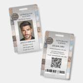 Beruflich Real Anwesen Agent Foto-ID-Abzeichen Ausweis (Front & Back)