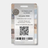 Beruflich Real Anwesen Agent Foto-ID-Abzeichen Ausweis (Back)