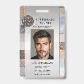 Beruflich Real Anwesen Agent Foto-ID-Abzeichen Ausweis (Front)