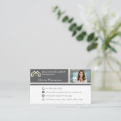 Beruflich Real Anwesen Agent Foto Visitenkarte (Stehend Vorderseite)